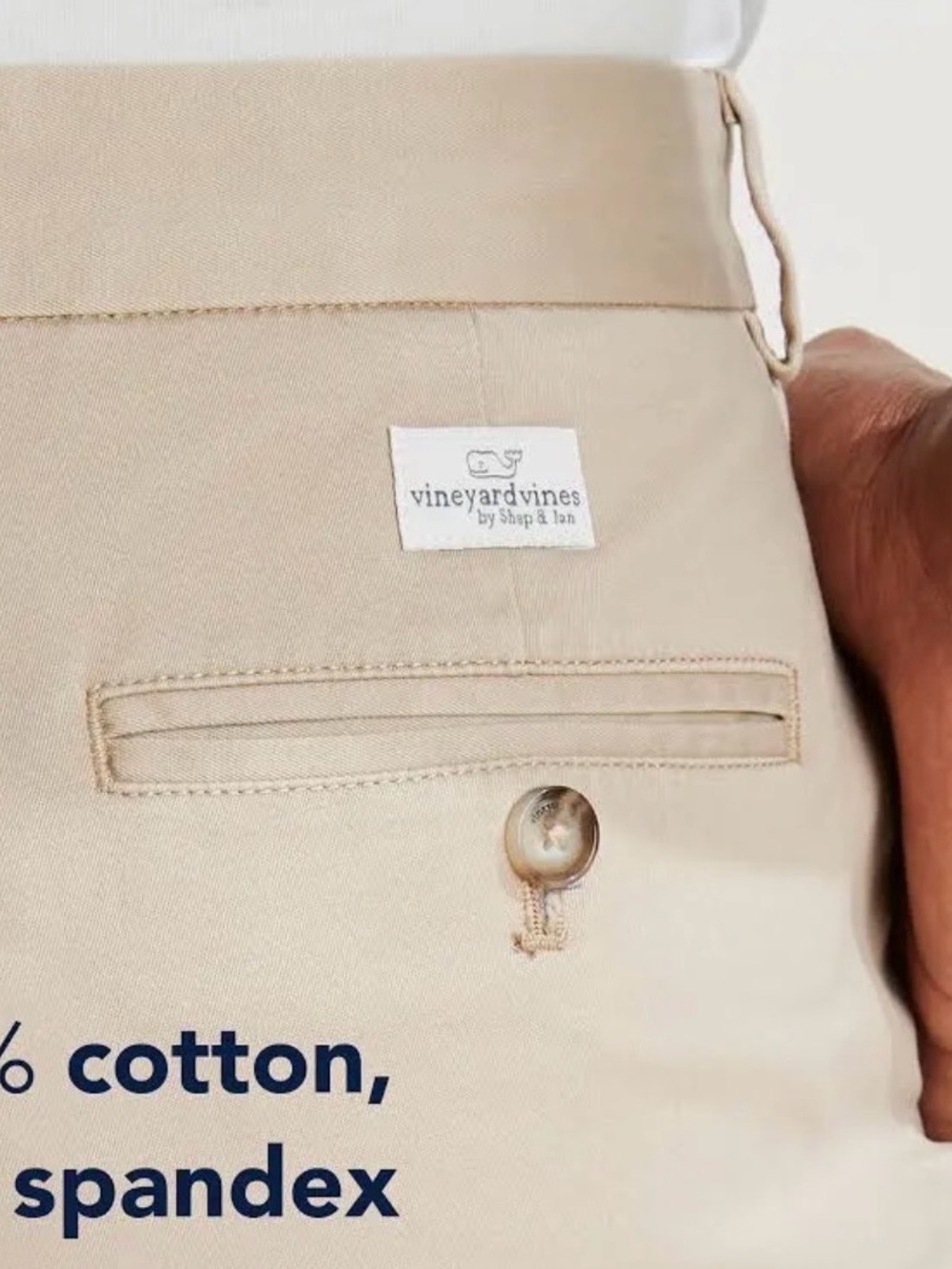 NWT Vineyard Vines 9” Classic Fit Short in Stone - Picture 3 of 3